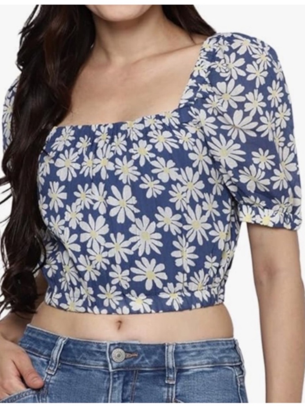 AE - Daisy Print Crop Top